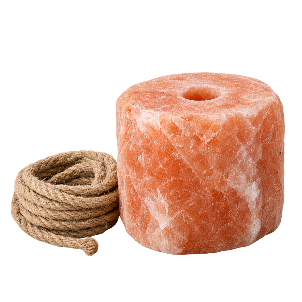 Small equine Himalayan salt lick for equestrian retail supply