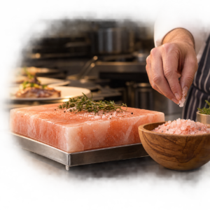 Himalayan salt supplied to foodservice and restaurant distributors