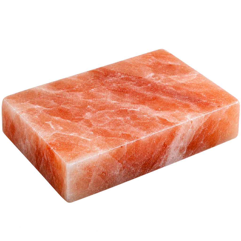 Standard Himalayan salt grilling block cut for thermal stability