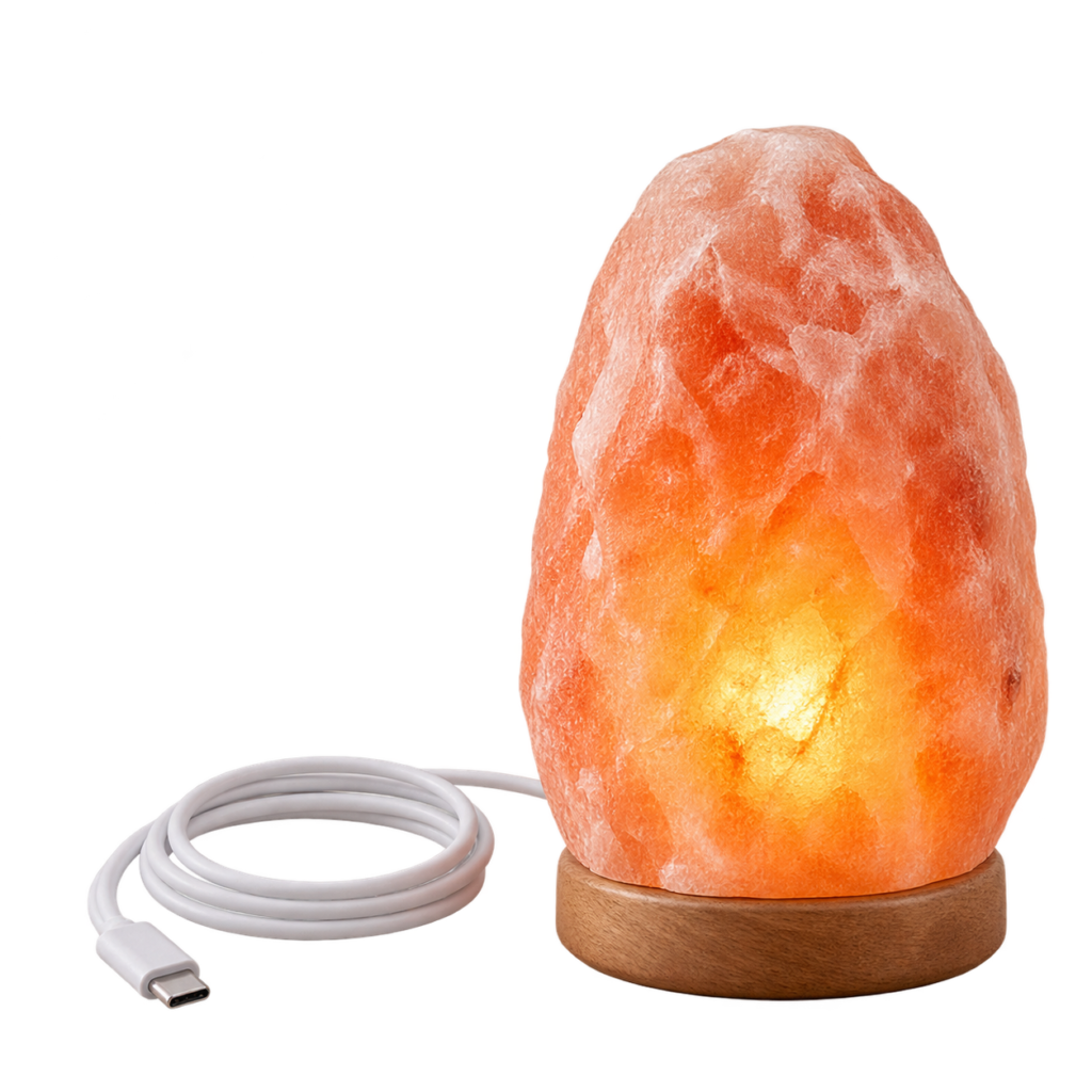 USB desk salt lamp supplied in bulk for retail