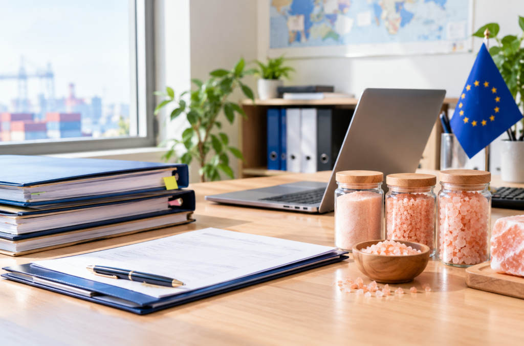 EU GSP+ origin documentation prepared for Himalayan salt shipments to Europe