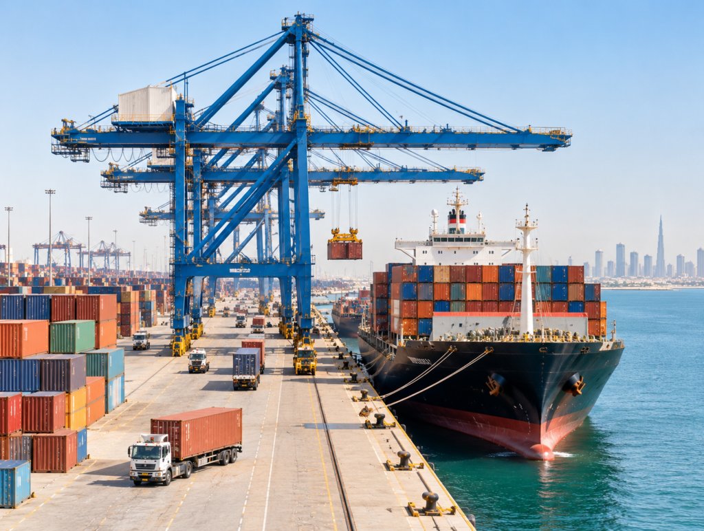 Himalayan salt containers shipped from Karachi to Gulf ports